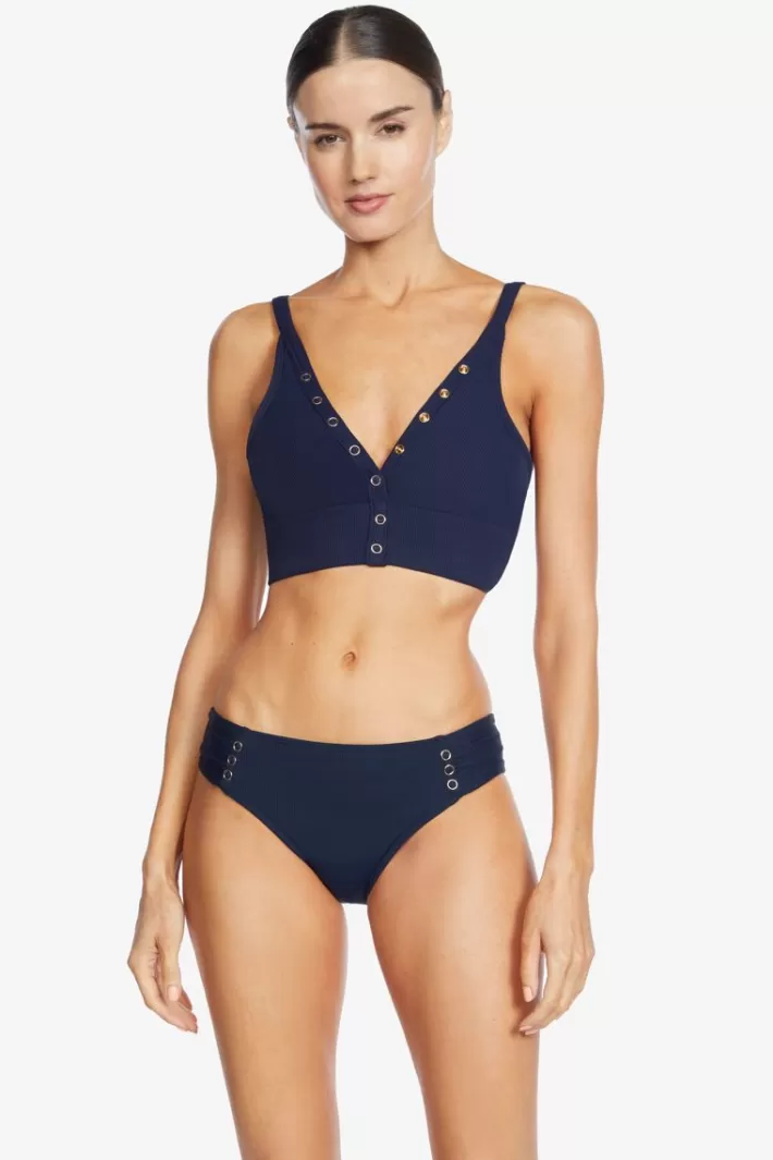 Hot Robin Piccone Amy Halter Top Navy