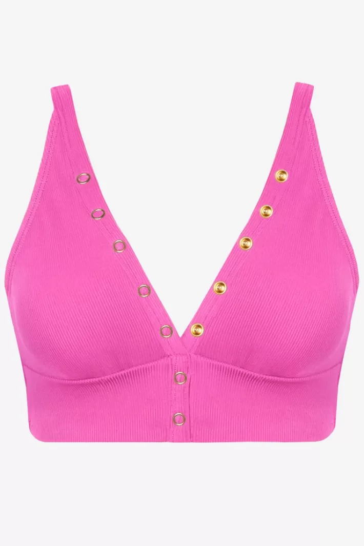 Fashion Robin Piccone Amy Halter Top Rosy | Navy | White