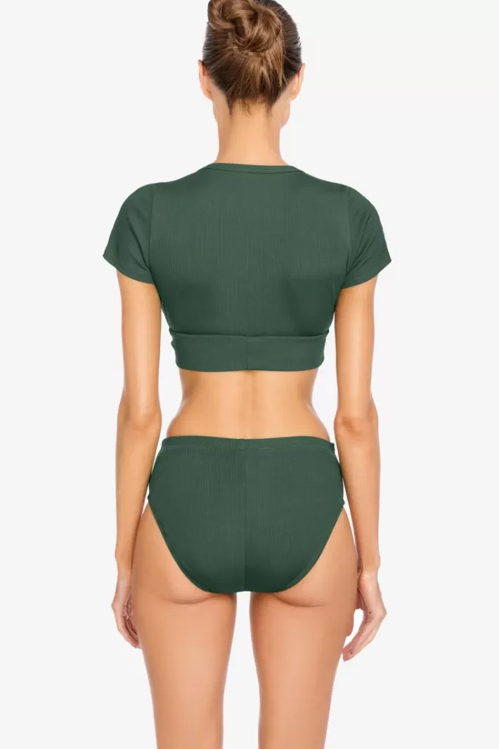 Online Robin Piccone Amy High Waist Bikini Bottom Licorice | Bonsai