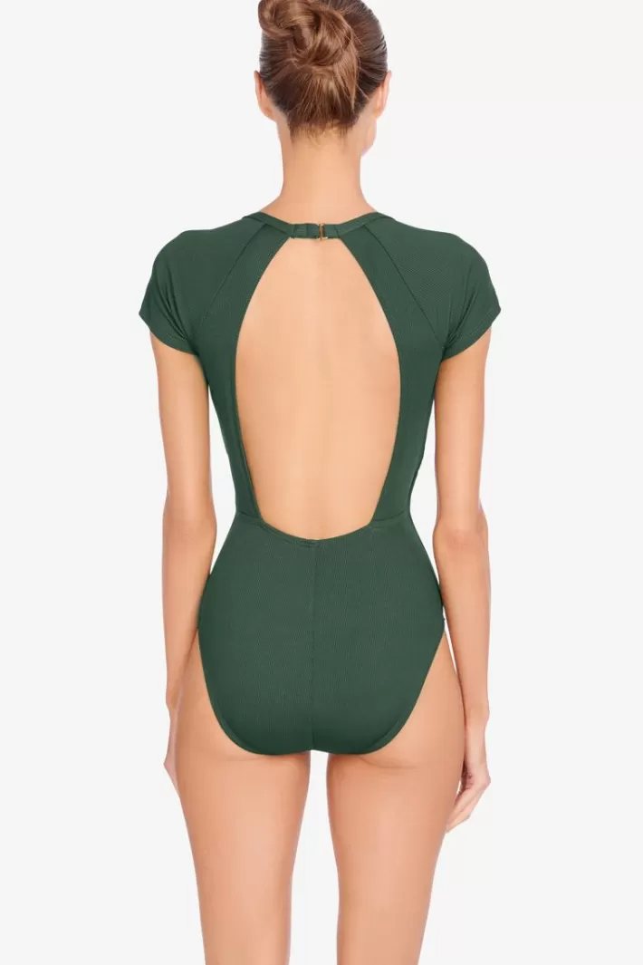 Best Sale Robin Piccone Amy Raglan One Piece Licorice | Bonsai