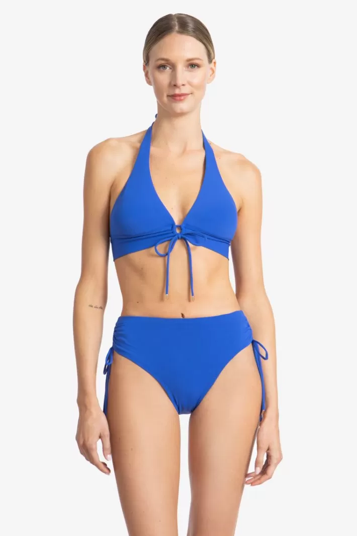 Hot Robin Piccone Aubrey Halter Top French Blue | Black