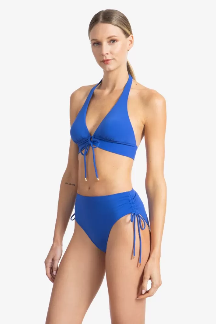 Store Robin Piccone Aubrey High Waist Bikini Bottom French Blue | Black