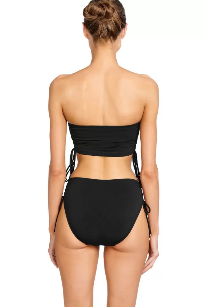 Online Robin Piccone Aubrey High Waist Bikini Bottom Bougainvillea | Black | Pacific | Plum