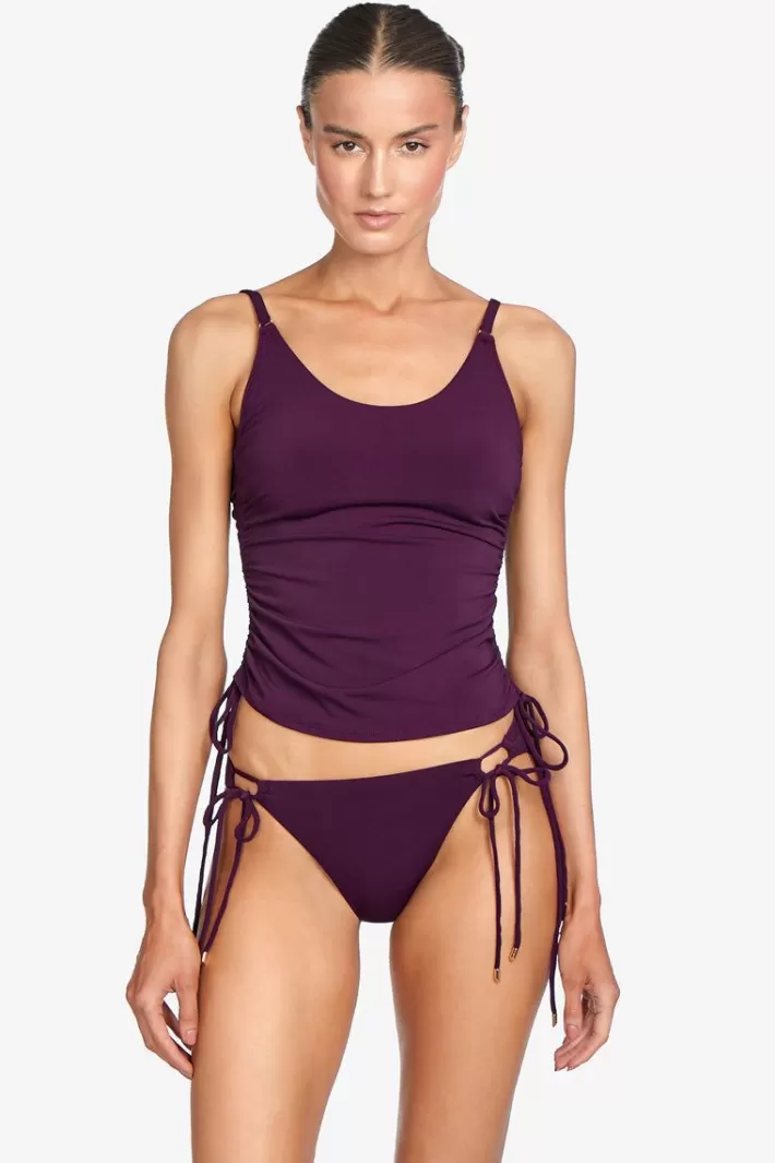 Online Robin Piccone Aubrey Lingerie Tankini Top Black | Pacific | Plum