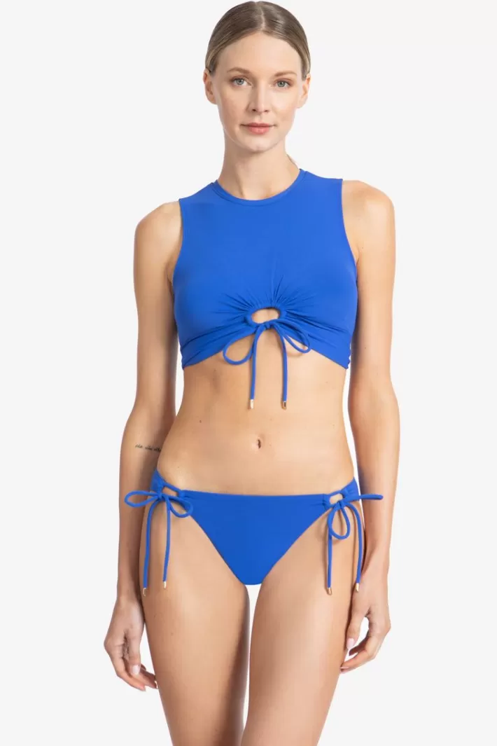 Flash Sale Robin Piccone Aubrey Tank Bikini Top Black | French Blue