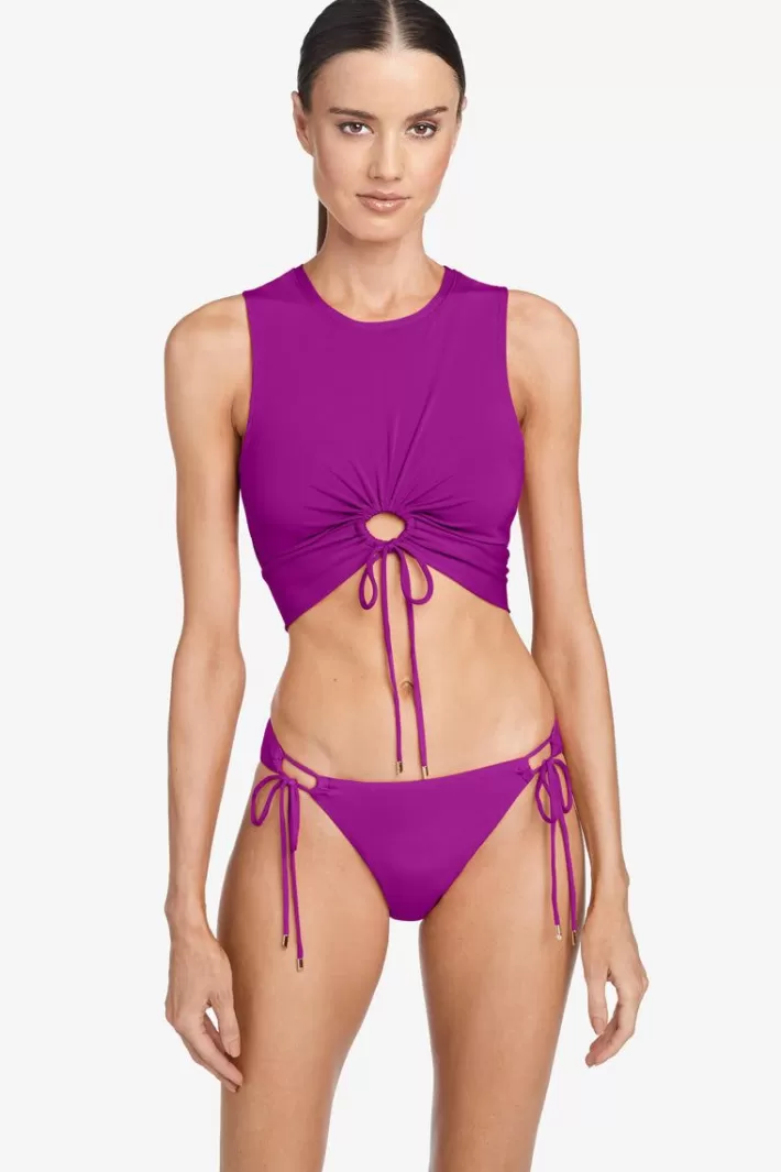 Clearance Robin Piccone Aubrey Tank Bikini Top Bougainvillea | Black | Pacific | Plum