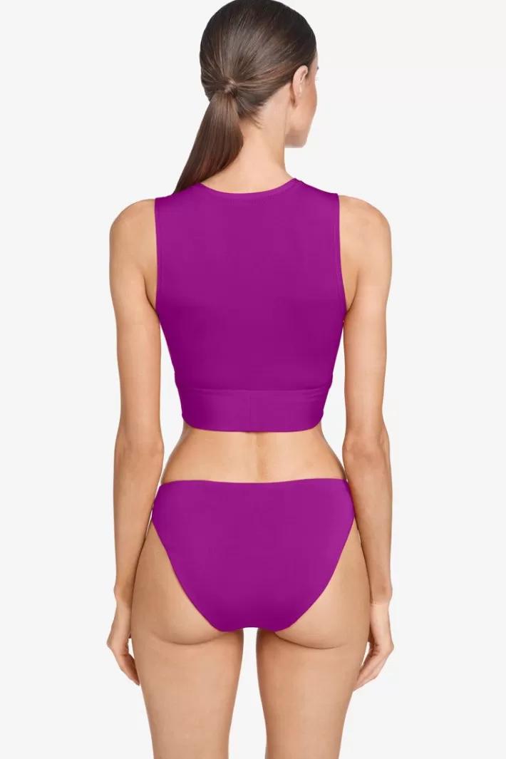 Clearance Robin Piccone Aubrey Tank Bikini Top Bougainvillea | Black | Pacific | Plum