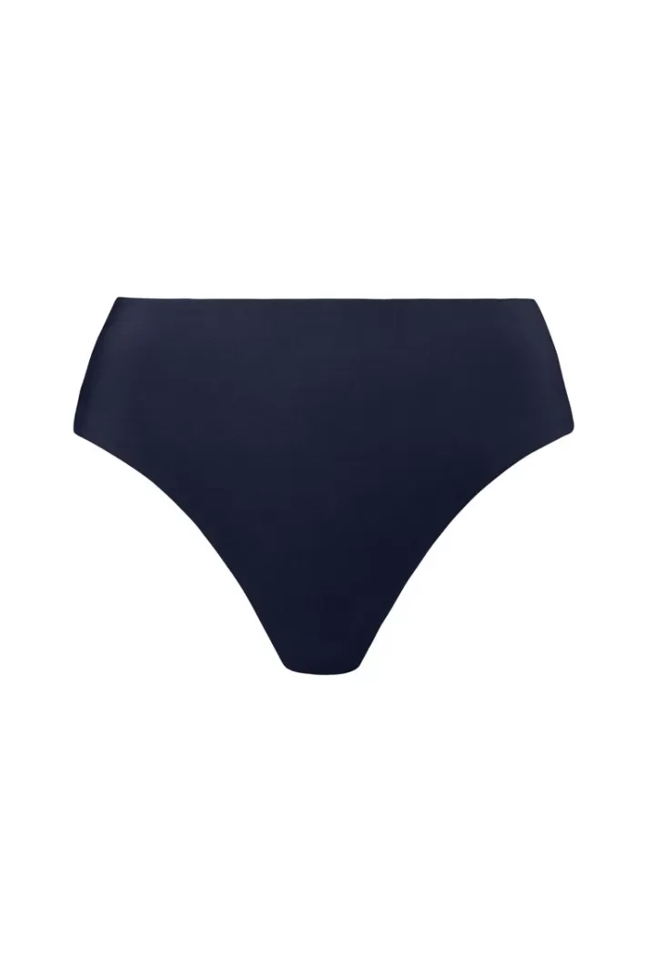 Online Robin Piccone Ava High Waist Bikini Bottom Navy | Black | White | Fiery Red