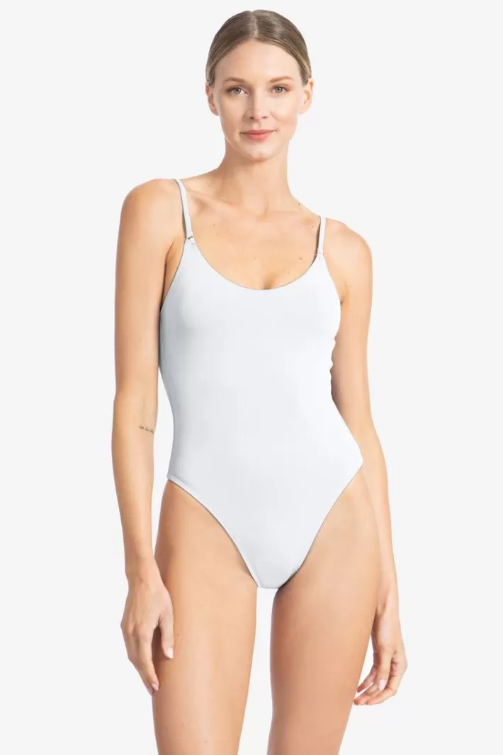 Sale Robin Piccone Ava Scoop Neck Mio One Piece White