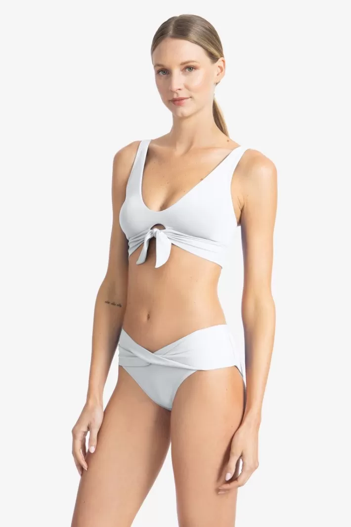 Outlet Robin Piccone Ava Twist Bikini Bottom White