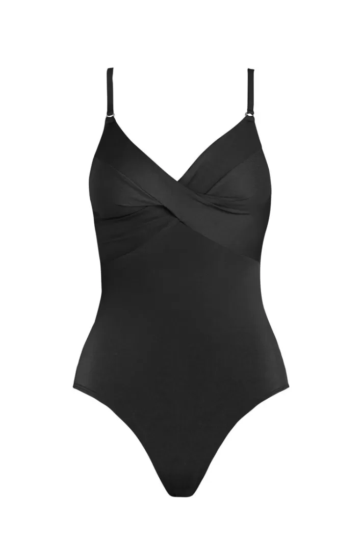 Shop Robin Piccone Ava Twist One Piece Pine | Black | Brick