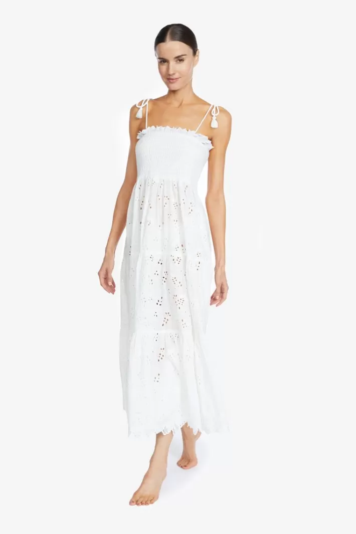 Online Robin Piccone Daisy Long Dress White | Navy