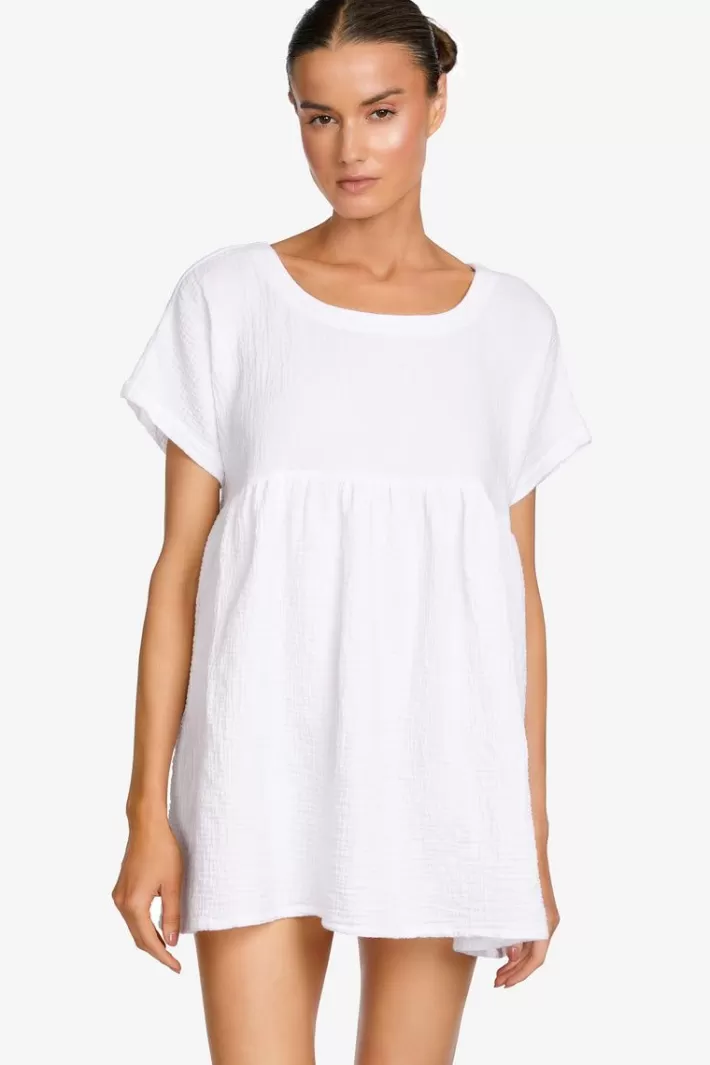 Best Sale Robin Piccone Emily Beach Dress White | Black