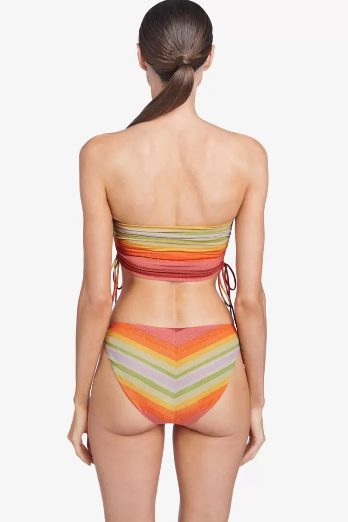 Best Sale Robin Piccone Greta Bandeau Top Persimmon Multi