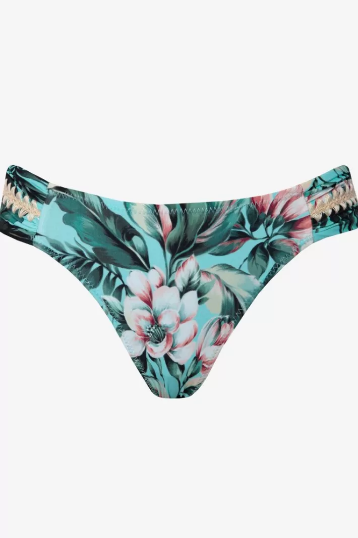 Hot Robin Piccone Mai Tab Side Bikini Bottom Aqua