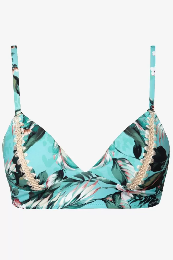 Clearance Robin Piccone Mai Triangle Top Aqua