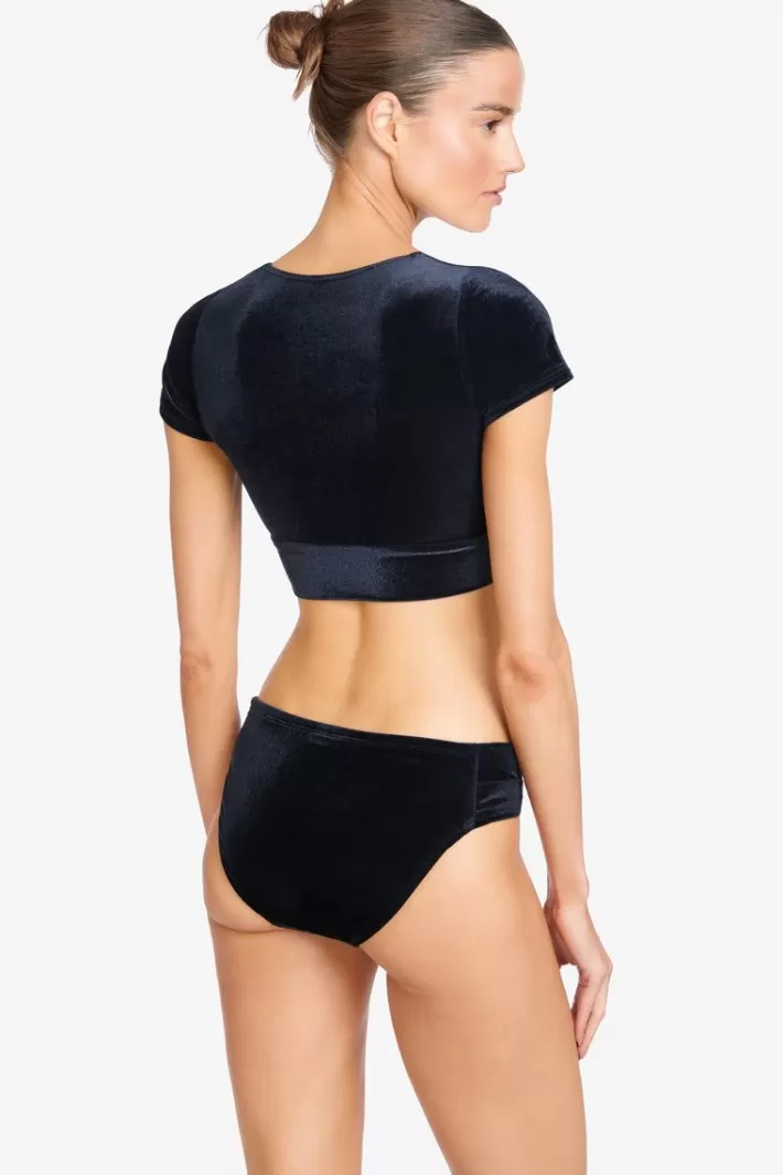 Shop Robin Piccone Roxy Twist Bikini Bottom Black