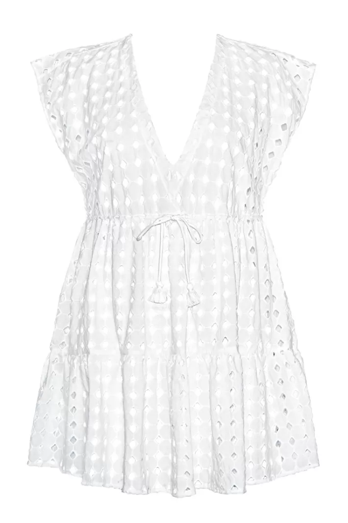 Cheap Robin Piccone Sarah Eyelet Dress White