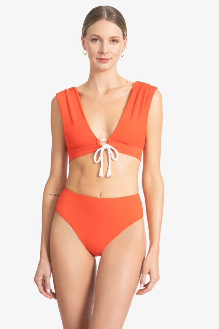 Fashion Robin Piccone Soliel Capsleeve Bikini Top Marmalade