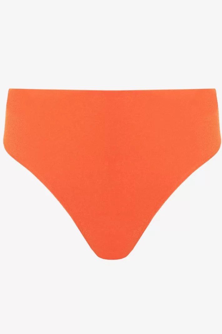 Outlet Robin Piccone Soliel High Waist Bikini Bottom Marmalade