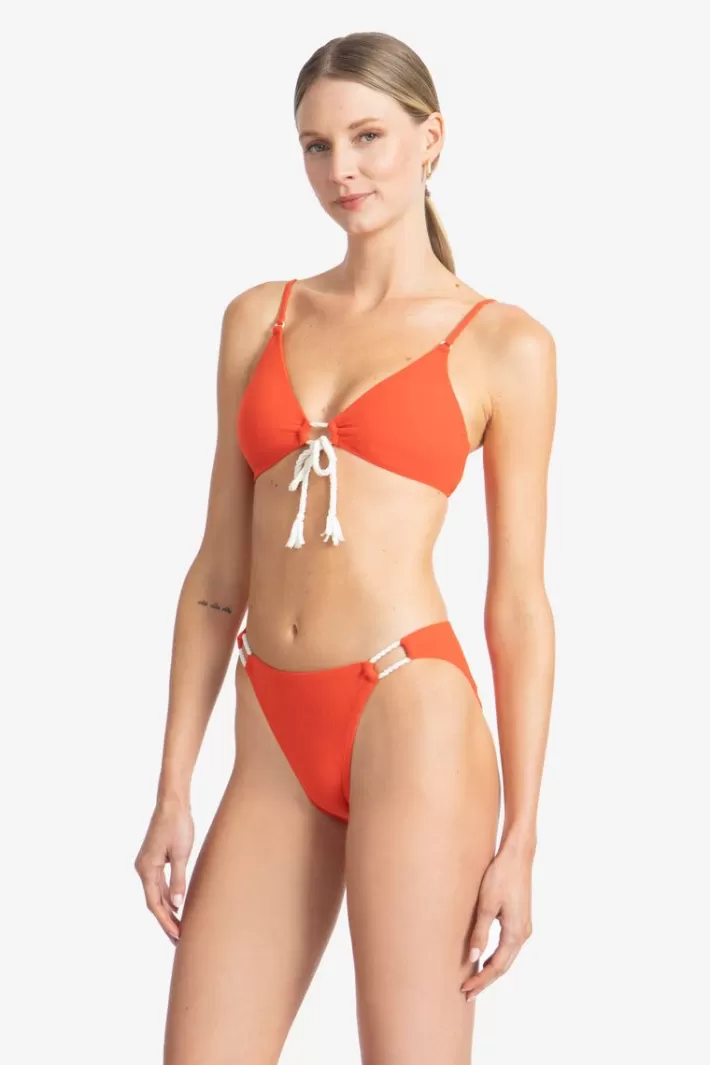 Fashion Robin Piccone Soliel Side Tie Bikini Bottom Marmalade