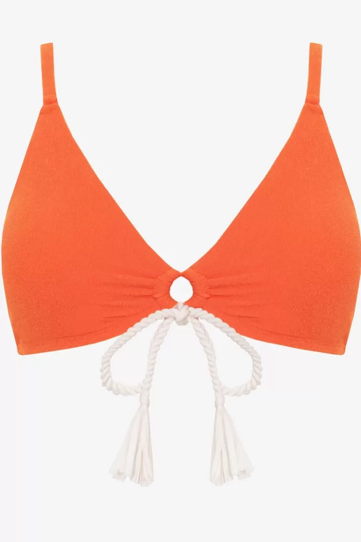 Flash Sale Robin Piccone Soliel Tiefront Bikini Top Marmalade